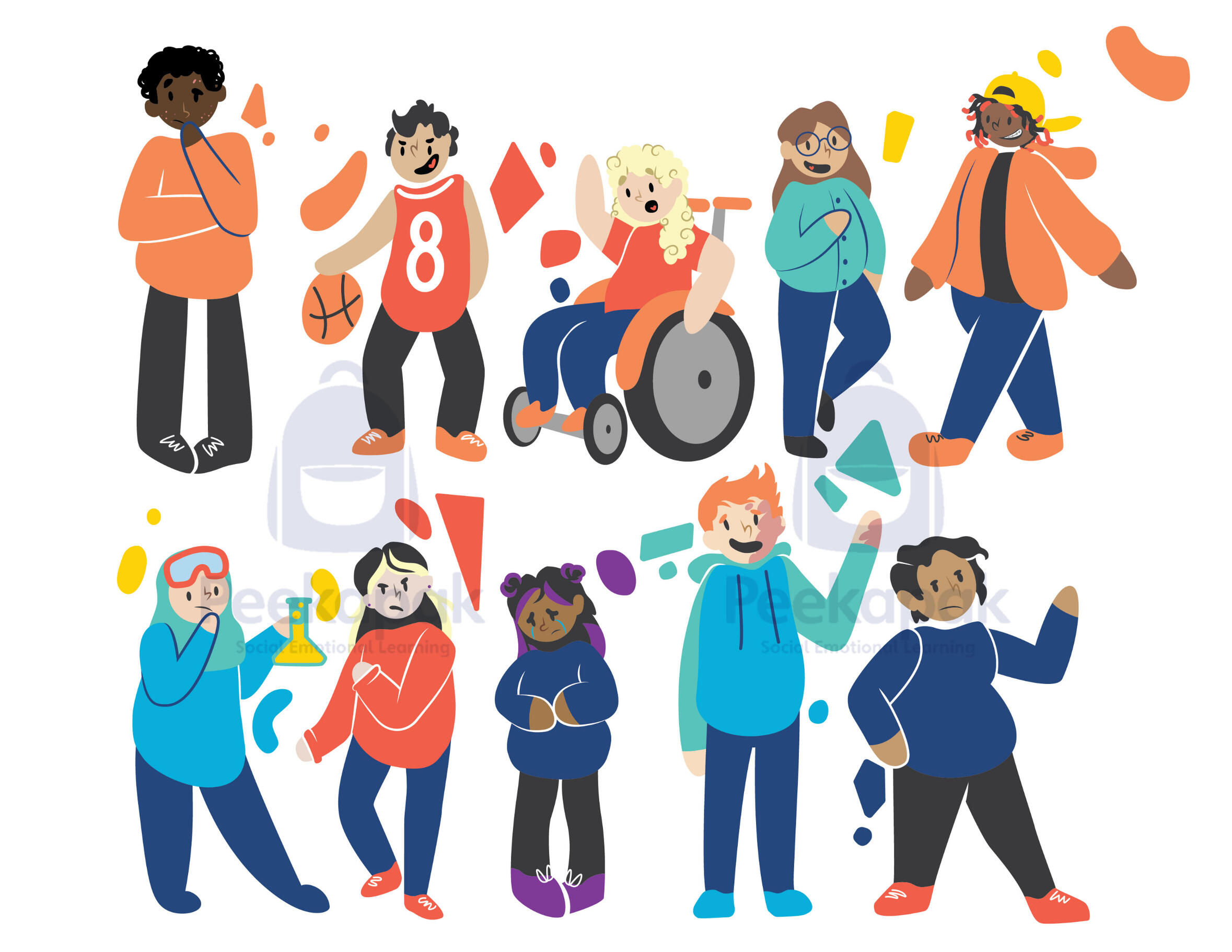 Peekapak Middle School - Final Character Assets