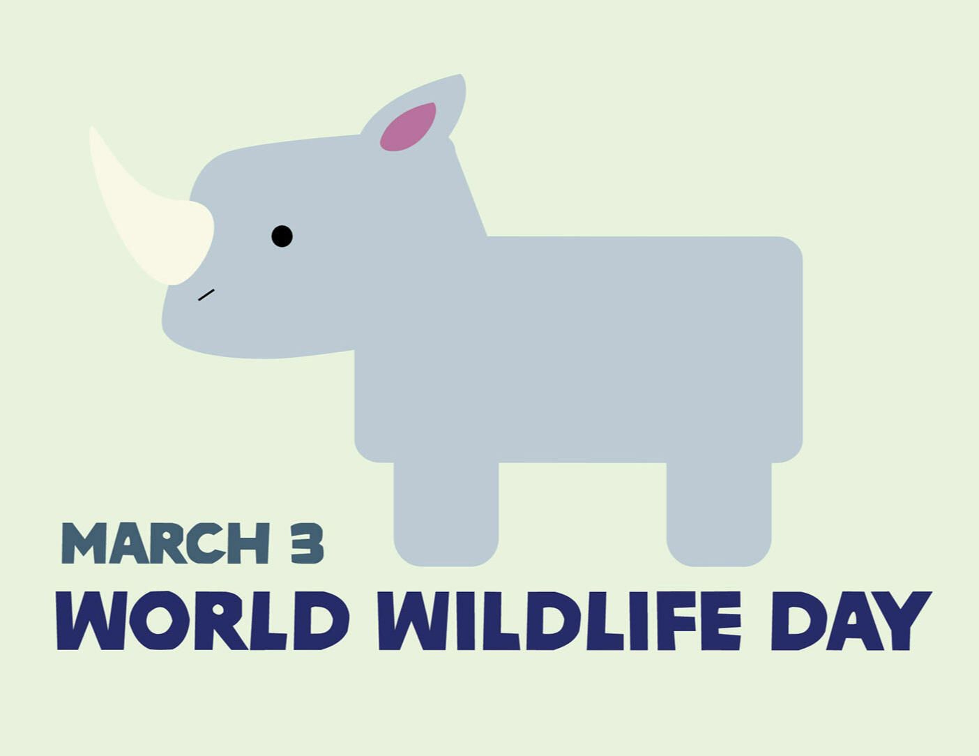 World Wildlife Day - Rhino